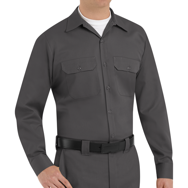 Men's Long Sleeve Utility Uniform Shirt image number 3