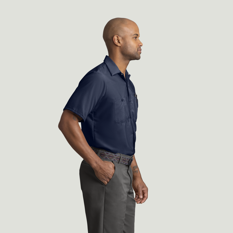 Men's Short Sleeve Industrial Work Shirt image number 4