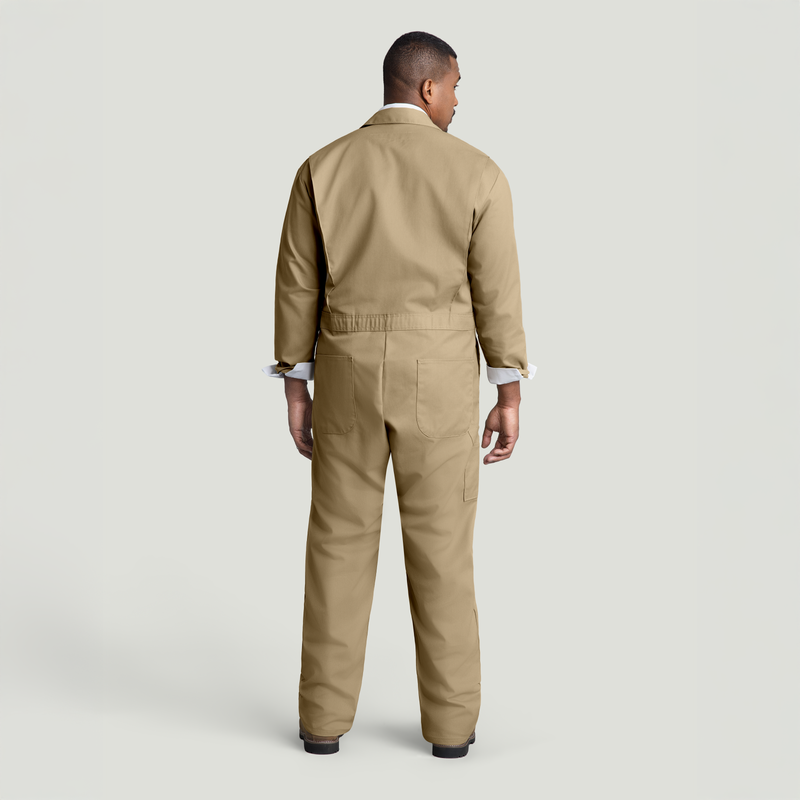 Twill Action Back Coverall with Chest Pockets image number 4