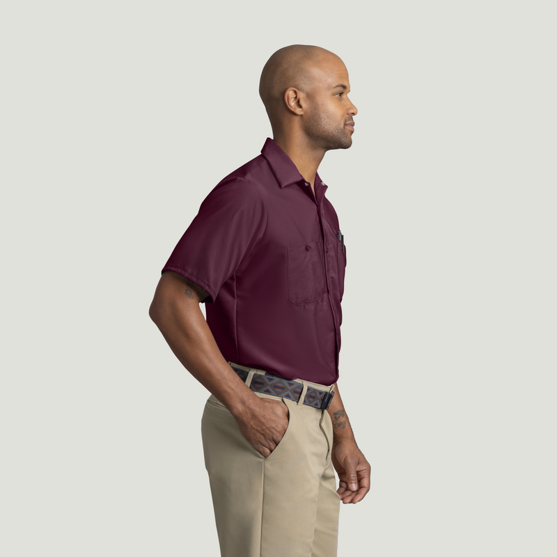 Men's Short Sleeve Industrial Work Shirt image number 4