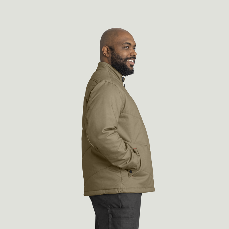 Men's Insulated Quilted Work Jacket image number 8