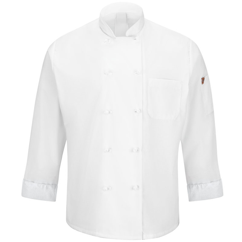 Men's Ten Knot Button Chef Coat with OilBlok + MIMIX&reg; image number 1