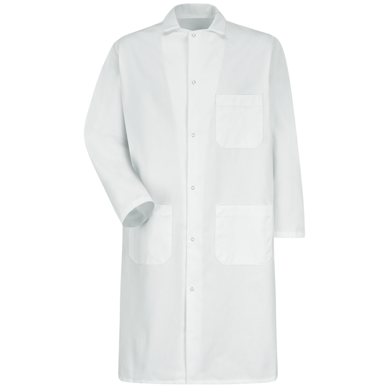 Gripper-Front Butcher Frock with Exterior Pocket image number 1