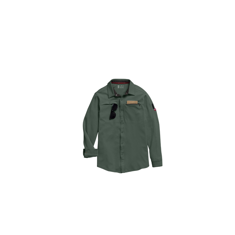 Men's Snap Front Jersey Long Sleeve Work Shirt image number 20