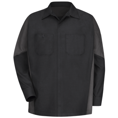 Men's Long Sleeve Two-Tone Crew Shirt