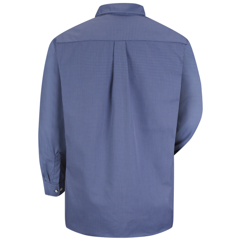 Men's Long Sleeve Mini-Plaid Uniform Shirt image number 2