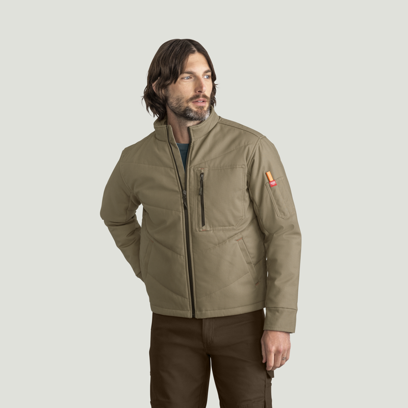 Men's Insulated Quilted Work Jacket image number 1