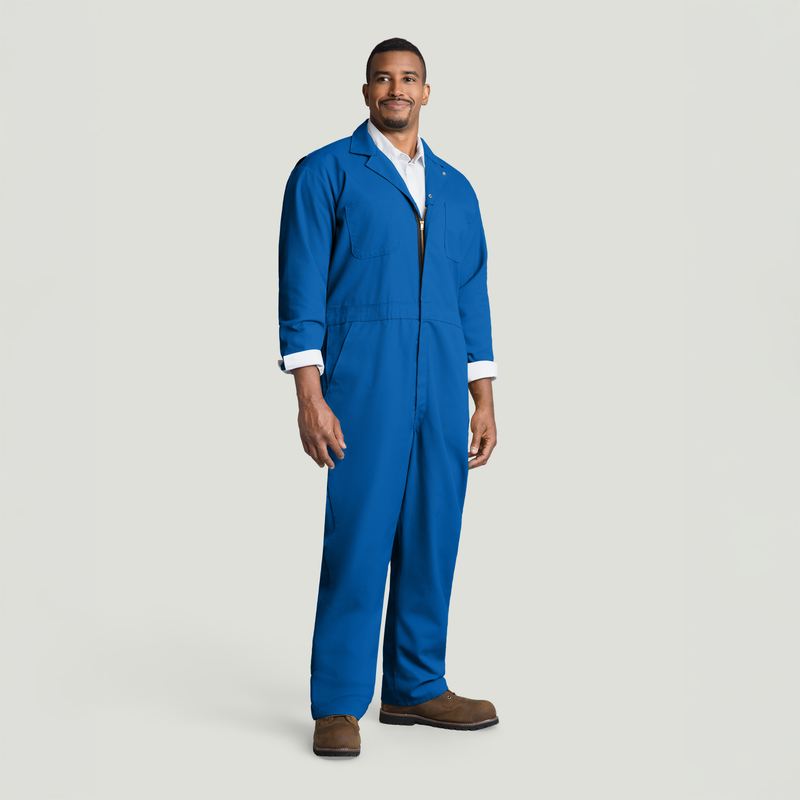Twill Action Back Coverall with Chest Pockets image number 3