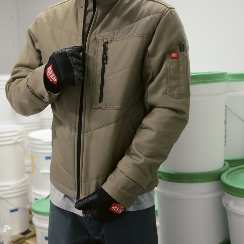Men's Insulated Quilted Work Jacket image number 14