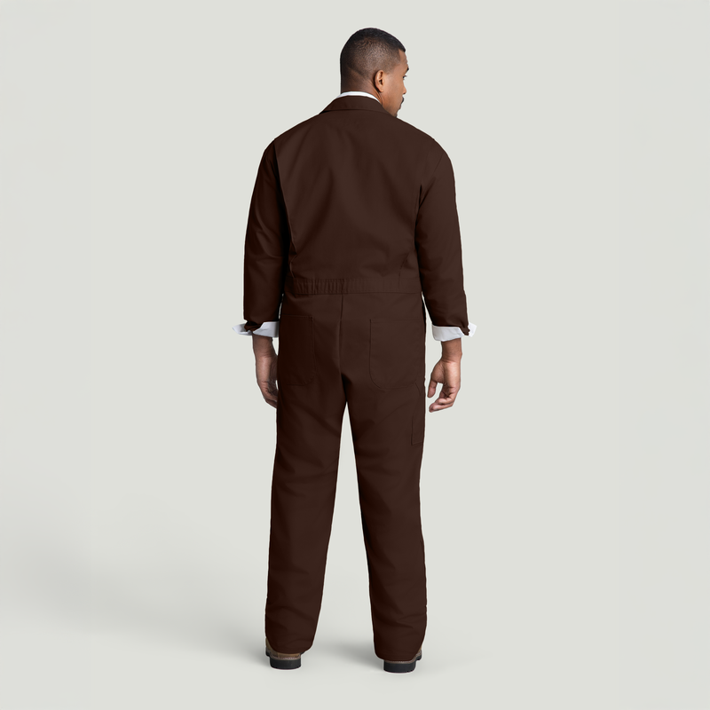 Twill Action Back Coverall with Chest Pockets image number 4