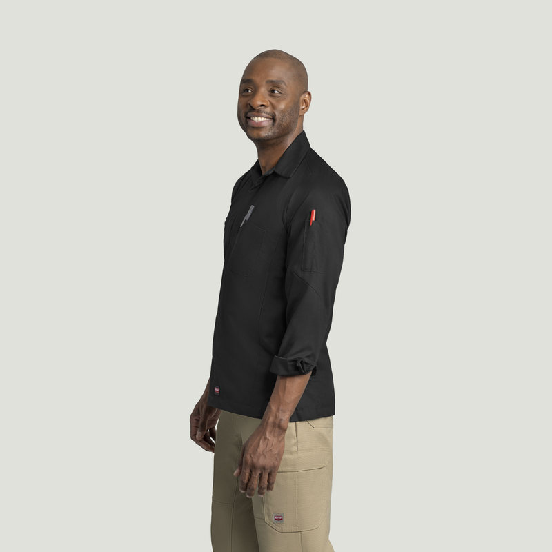 Men's Long Sleeve Solid Crew Shirt image number 3