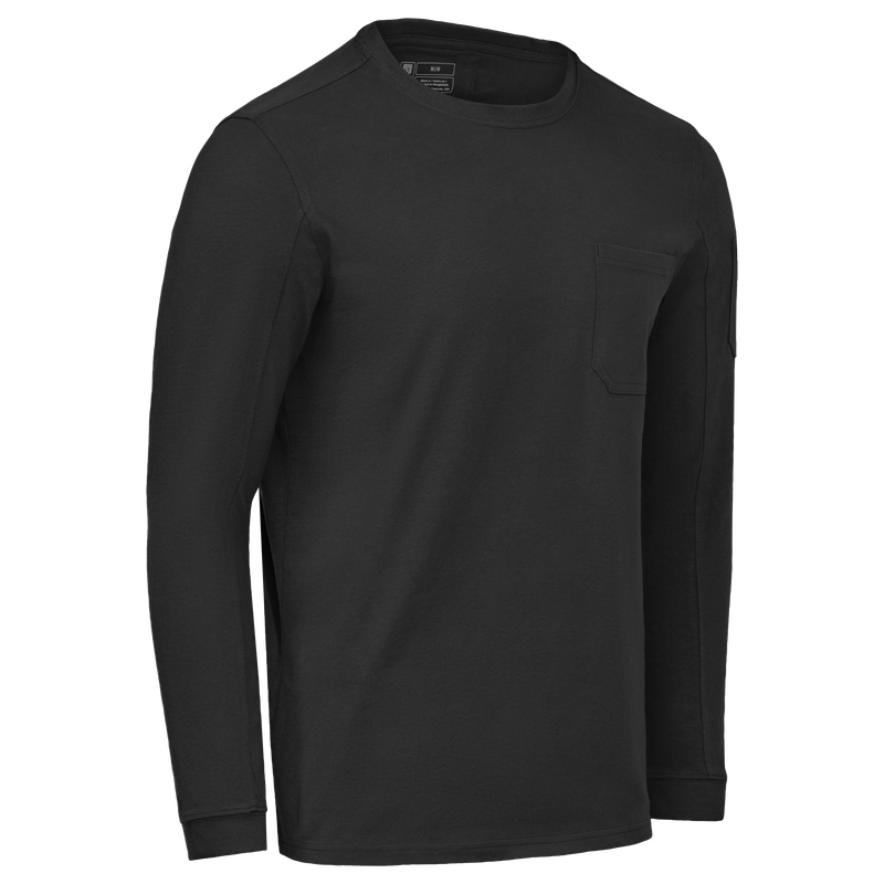 Men's Slim Fit Cotton Long Sleeve Pocket T-Shirt image number 10